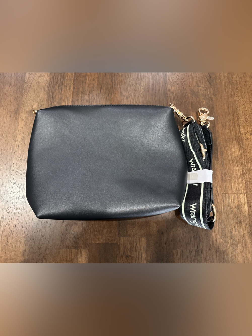 Wrangler Black Crossbody Bag with Branded Strap - Picture 2 of 5